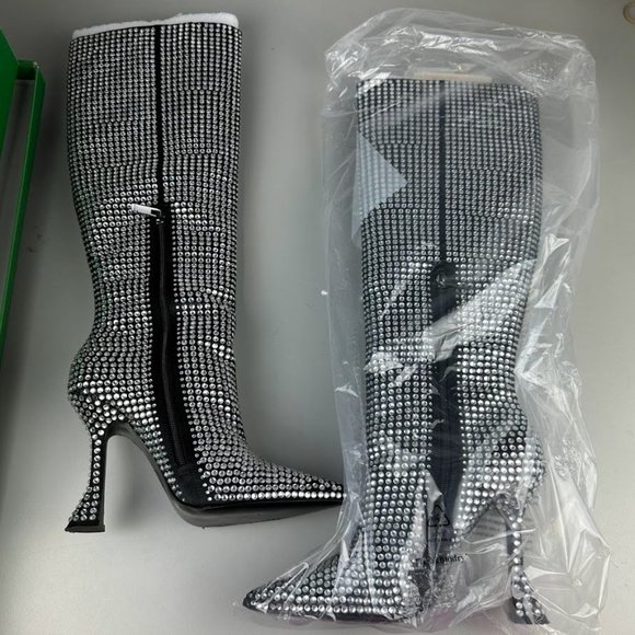 JLO Jennifer Lopez x REVOLVE Calle Boot in Black - Picture 5 of 7